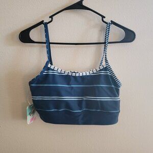 Nani Kai Stripe Shaka Bralette Bikini Top Small